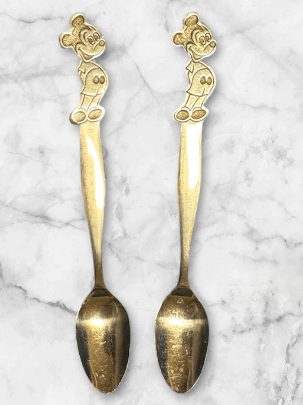 Walt Disney Productions Mickey Long Stainless Steel Child's Spoon By Bonny Japan